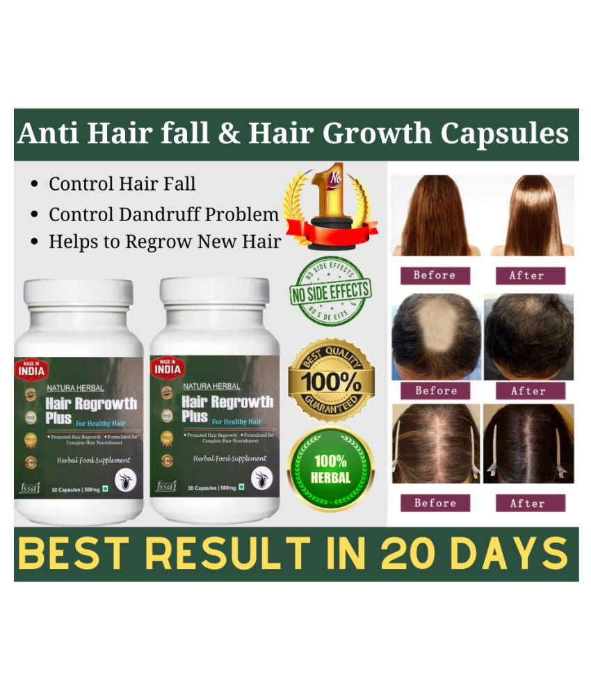 hair regrowth plus capsules for hair growth 500 mg vitamins capsule pack of 2