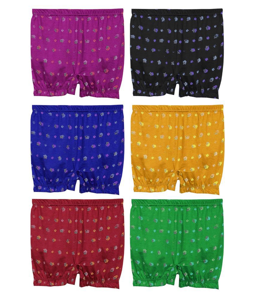     			dixcy josh - Multi Cotton Girls Bloomers ( Pack of 6 )