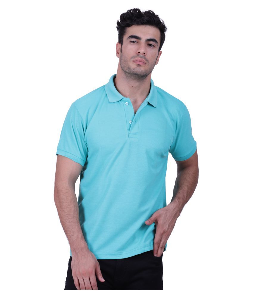     			HVN Pack of 1 Cotton Blend Regular Fit Plain Men's Polo T Shirt ( Green )