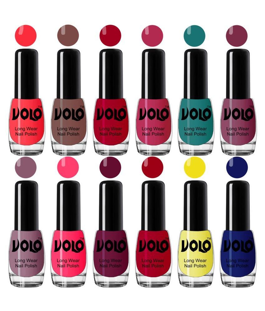     			VOLO Best Affordable FullYear Collection Nail Polish Combo 12 Pcs Multi Glossy 60 mL