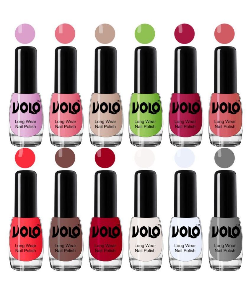     			VOLO Best Affordable FullYear Collection Nail Polish Combo 12 Pcs Multi Glossy 60 mL