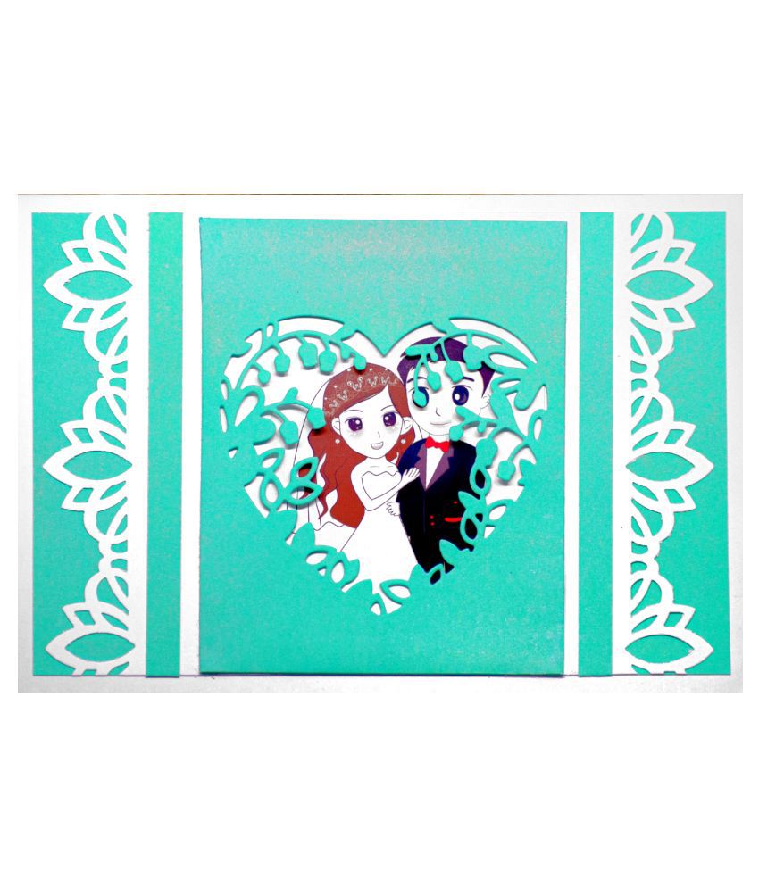     			AanyaCentric Handmade Green Greeting Card for Husband Wife Boyfriend Girlfriend Lover