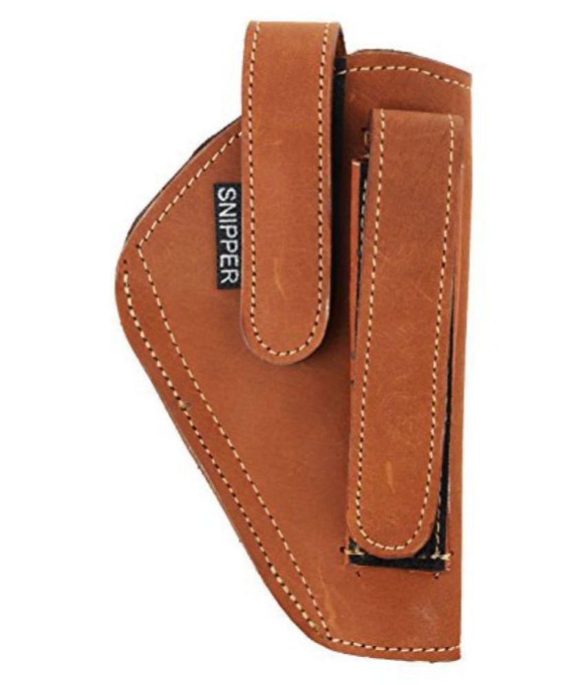 Schieben Innovations Leather Flip Pistol Cover, 16 cm x 9 cm (Brown)