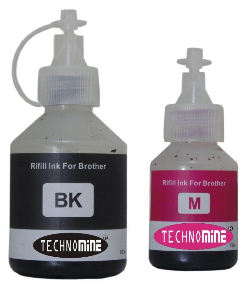 Technomine NA Magenta Pack of 2 Ink bottle for Brother Dcp – 300,310,500,510,700,710,MFC-800W,810W,910DW,HL-T4000DW,MFC-T4500DW,BT-5000,BT-6000