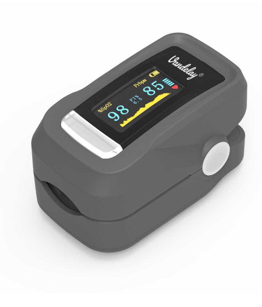     			Vandelay Pulse Oximeter Fingertip C101H1 - Blood Oxygen Meter SpO2 & Pulse monitor - FDA, CE- Professional Series (Grey)