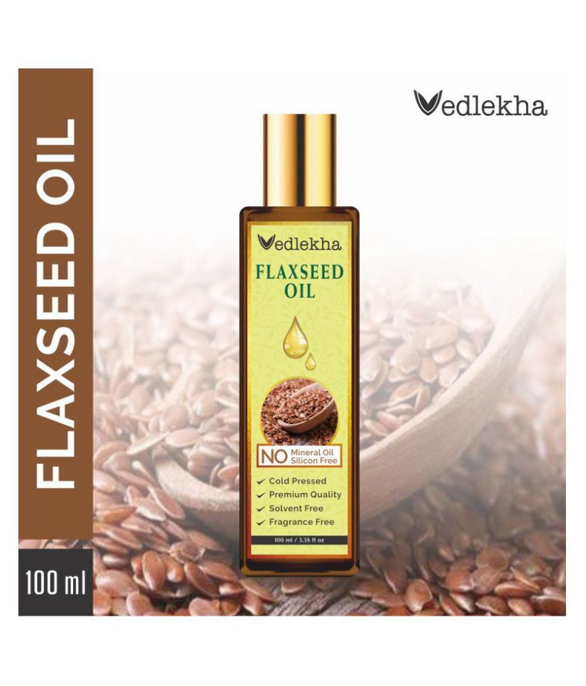     			Vedlekha 100% Organic Flaxseed Oil for Hair, Skin & Body 100 mL