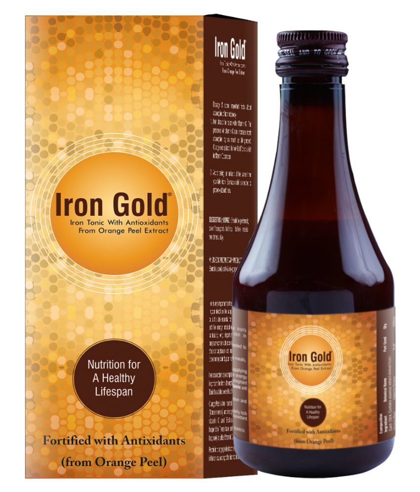LA NUTRACEUTICALS Iron Gold (Hemoglobin Booster) Liquid 200 ml Pack Of 2