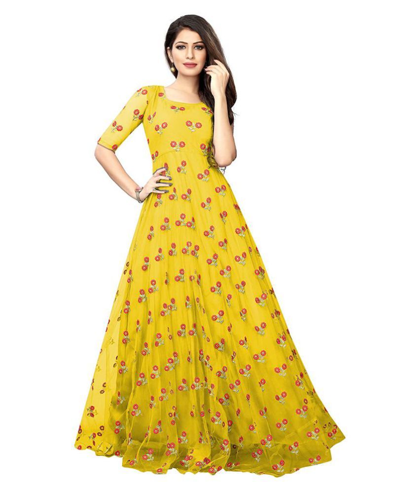 ethnic yellow dress