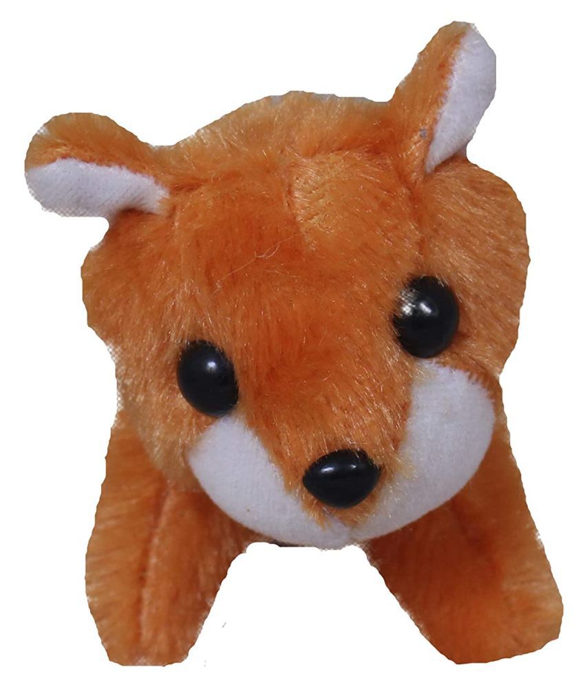     			Tickles Dog Animal Soft Stuffed Plush Toy for Girls & Boys Kids Babies Birthday Gift  (Color: Brown Size: 20 cm)