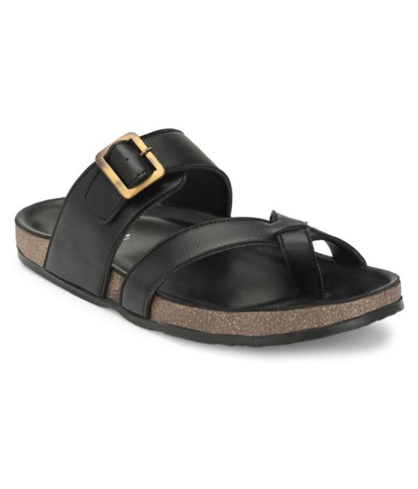     			SHENCES Black Flip Flops