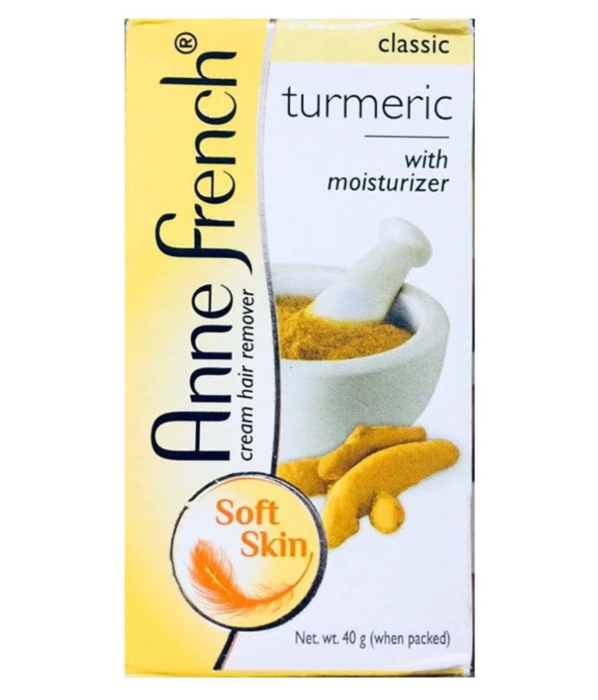 Anne French Turmeric Cream Hair Hair Removal Cream Remover with Moisturizer  40 g: Buy Anne French Turmeric Cream Hair Hair Removal Cream Remover with  Moisturizer 40 g at Best Prices in India - Snapdeal