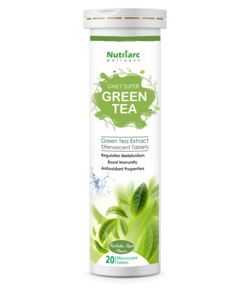     			Nutriarc Wellness Green Tea Extract Effervescent Tablets-Kaccha Aam 20 gm Mango