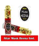 INDRA SUGANDH BHANDAR - Mushk Heena Kannauji Deg Hina Attar For Men & Women 6ml Pack Of 1