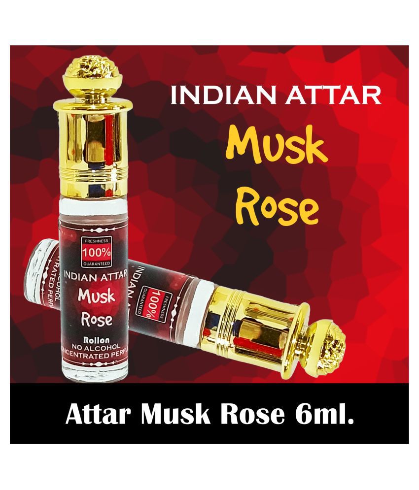     			Indra Sugandh Musk Rose Attar 6ml Good Combination of Kasturi and Rose Attar ~ Long Lasting Fragrance