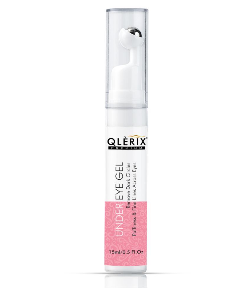     			QLERIX Premium Natural Under EYE Gel Cream with Massage Roller Which Reduce Dark Eye Roller 15 mL