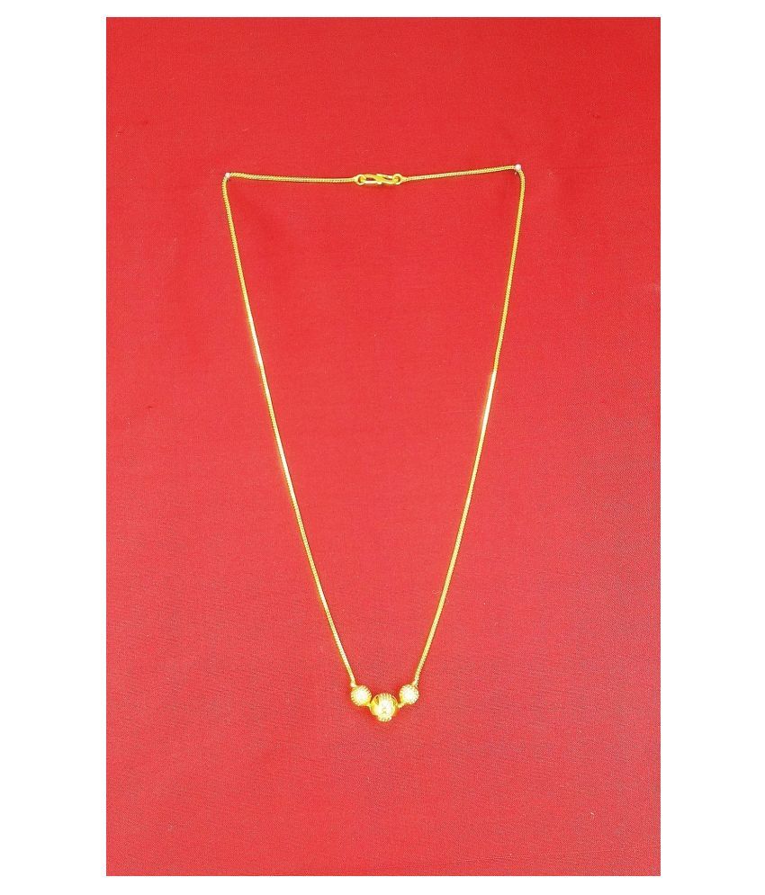     			Soni jewellery Gold Plated Chain ( Set of 1 )