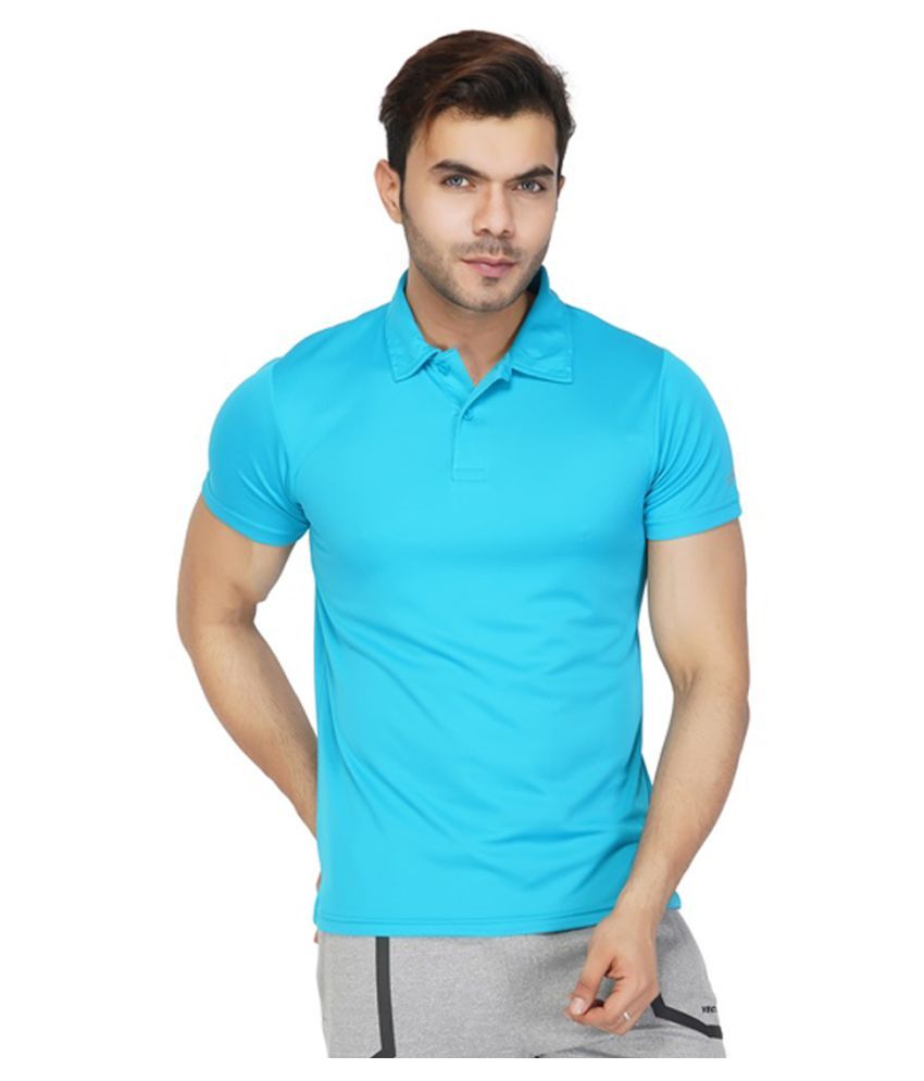     			Vector X Light Blue Polyester Polo T-Shirt Single Pack