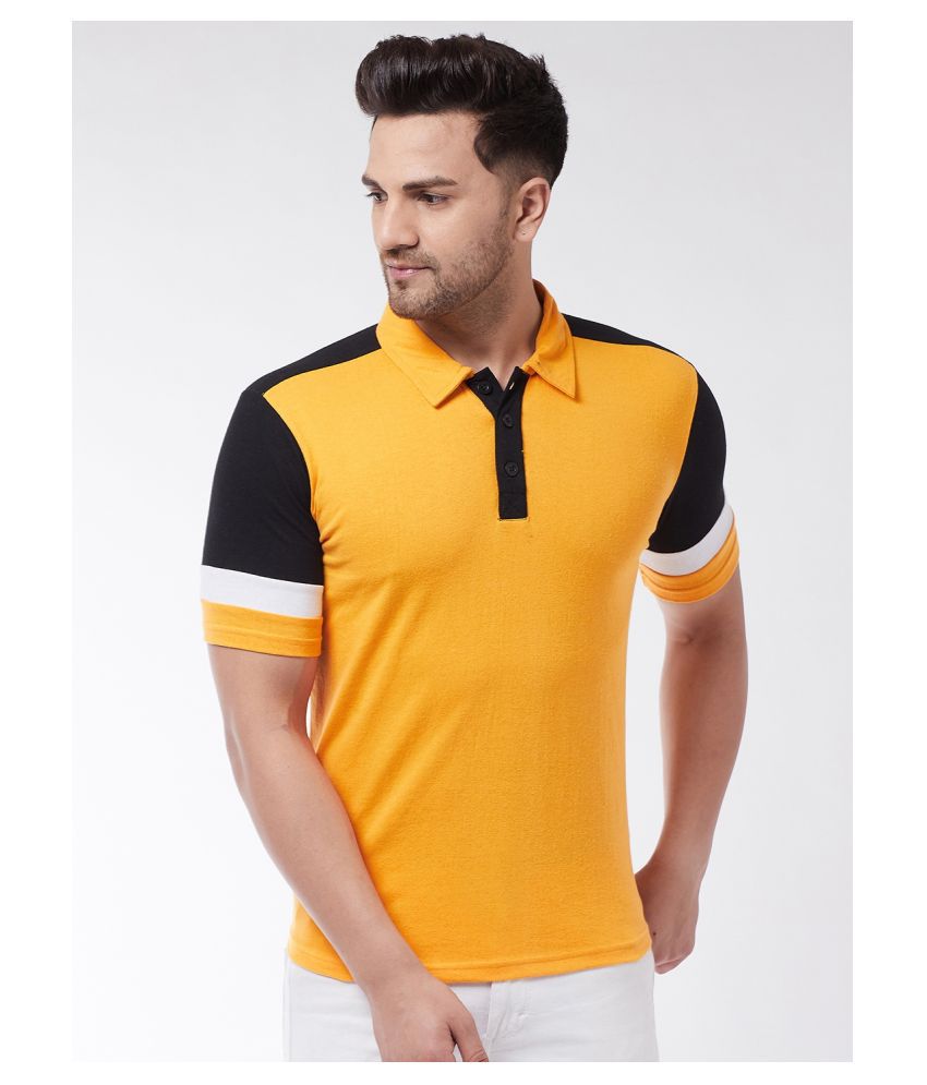     			Gritstones - Yellow Cotton Blend Regular Fit Men's Polo T Shirt ( Pack of 1 )