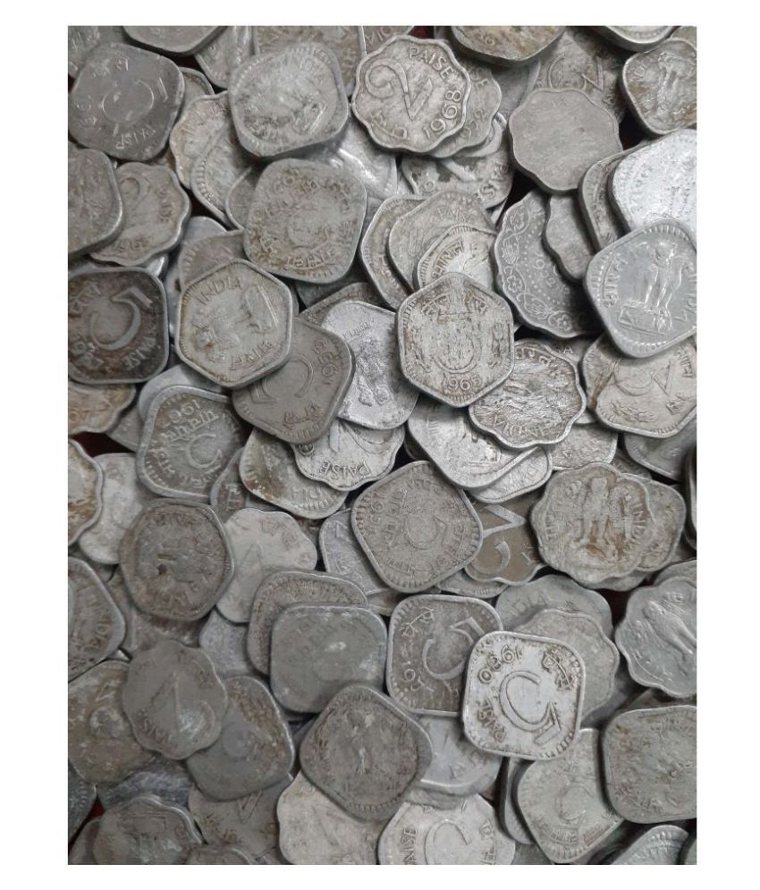     			Hop n Shop Republic India 1, 2, 3, 5, 10, 20 Paise Alluminium 100 Coins Lot, See Description for Details