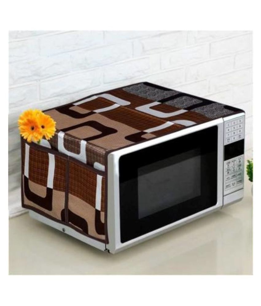 Dakshya Industries Single Polyester Brown Microwave Oven Cover - 23-25L