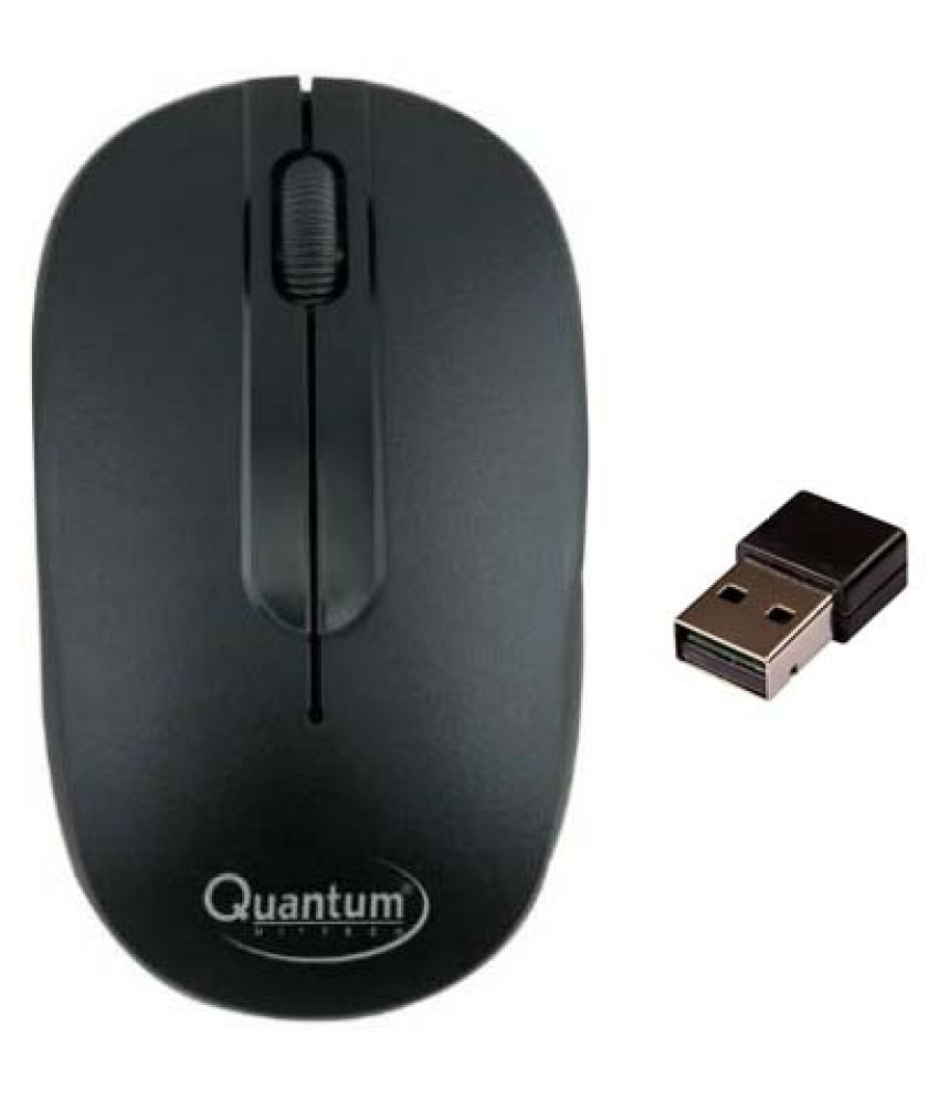 Quantum QHM271 Black Wireless Mouse Interface: 2.4GHz