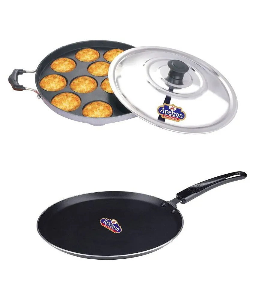 Top Rated Non-Stick Combo Set (Dosa Tawa + Multi Snack Maker +