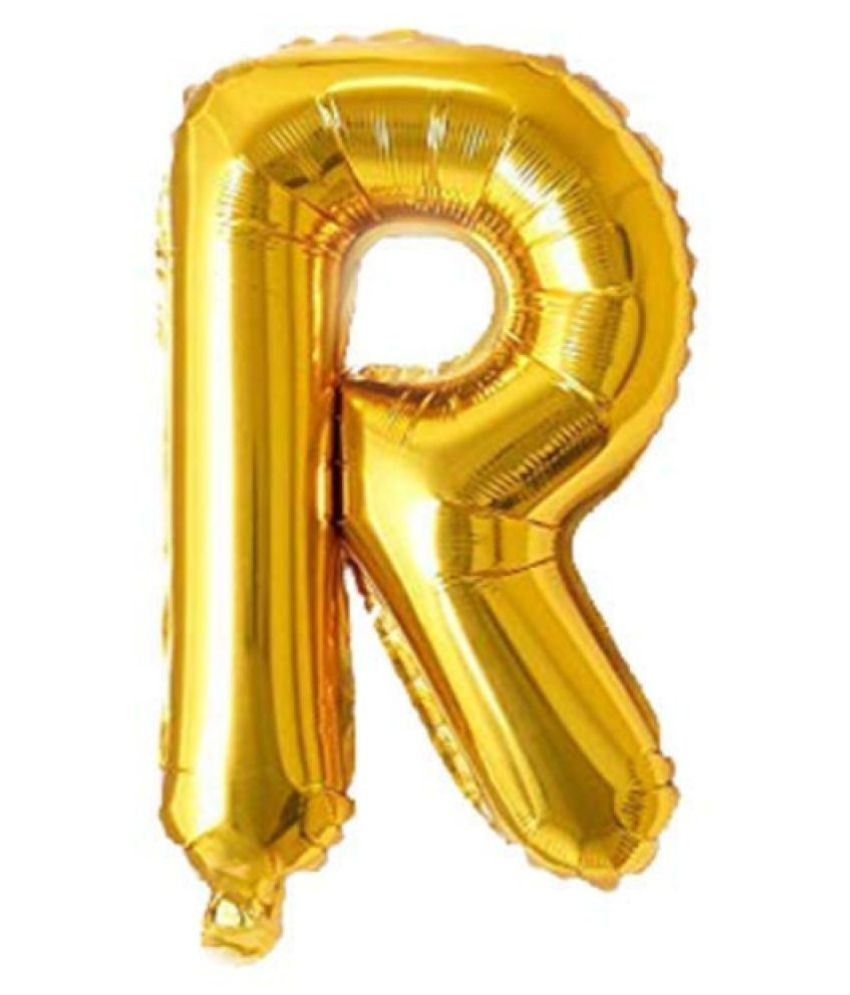     			Blooms Unique Alphabet Foil Balloon -R (Golden)