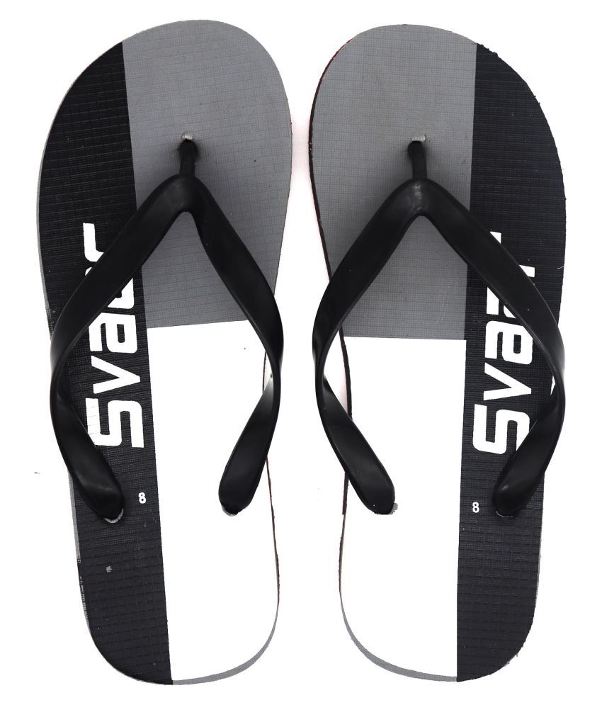 Buy Svaar Black Daily Slippers 