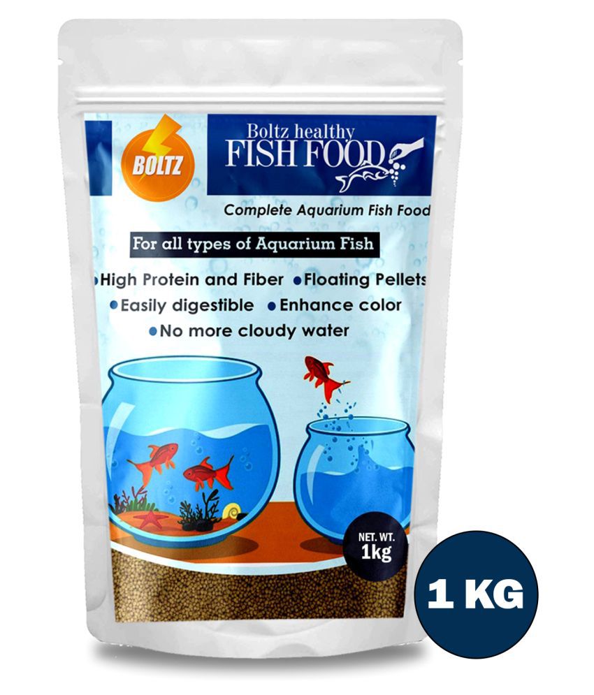 BOLTZ Healthy Fish Food for Aquarium, Nutritionist Choice, Medium, 1 Kg