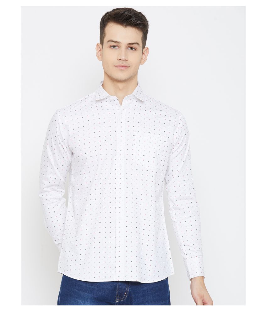     			Duke 100 Percent Cotton White Shirt