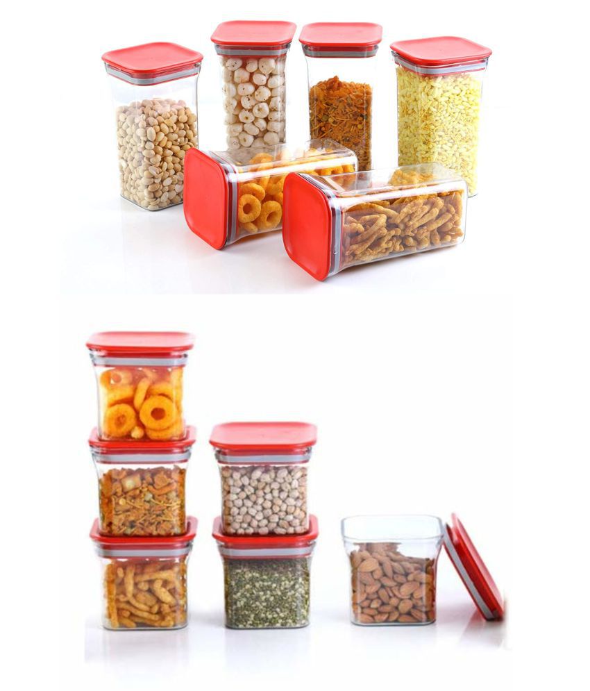     			Analog kitchenware Dal,Pasta,Grocery Plastic Food Container Set of 12 1100 mL