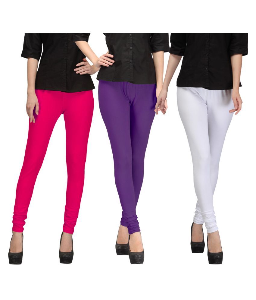     			FnMe Cotton Lycra Pack of 3 Leggings