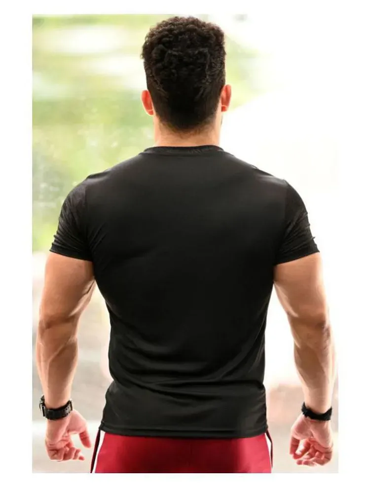 Fuaark Compression Black Tshirt For Men