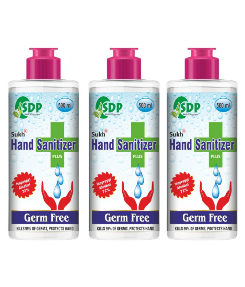     			Health Ayurveda Hand Sanitizer 1500 mL Pack of 3