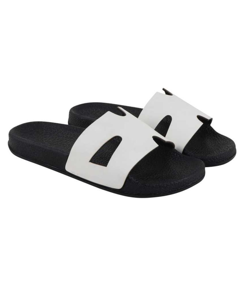 OZZY White Slides Price in India- Buy OZZY White Slides Online at Snapdeal