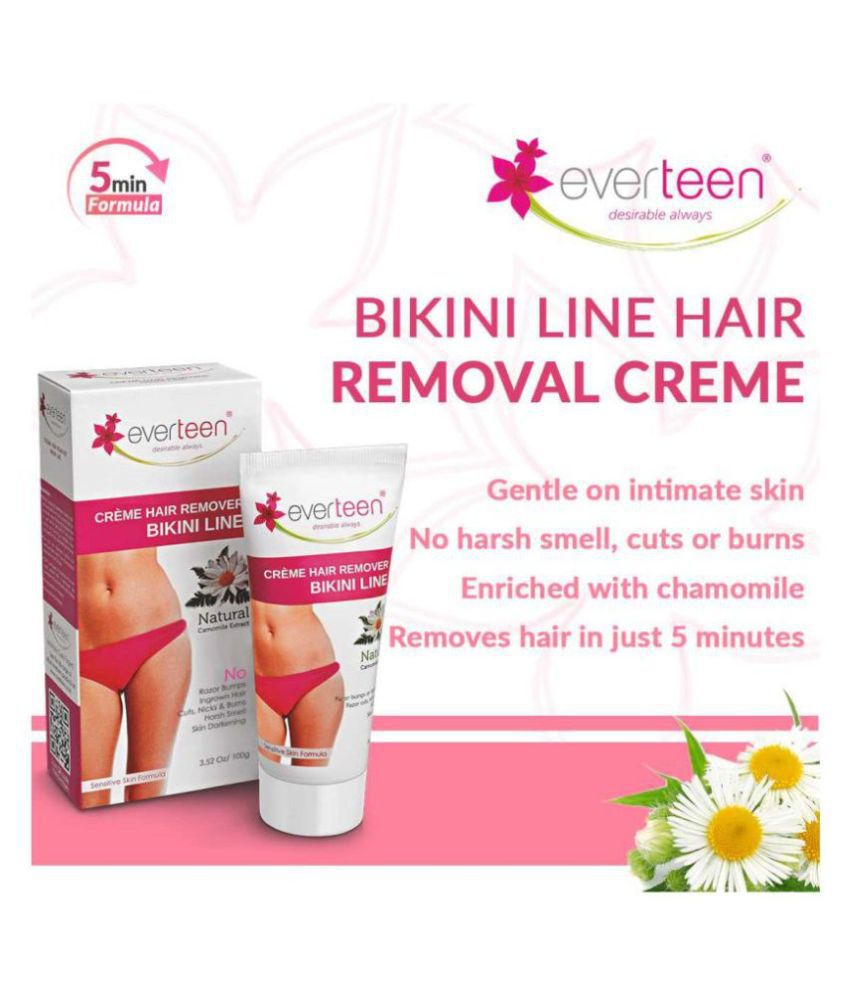     			everteen Bikini Line Hair Remover Creme - Natural for Women - 1 Pack (100g)