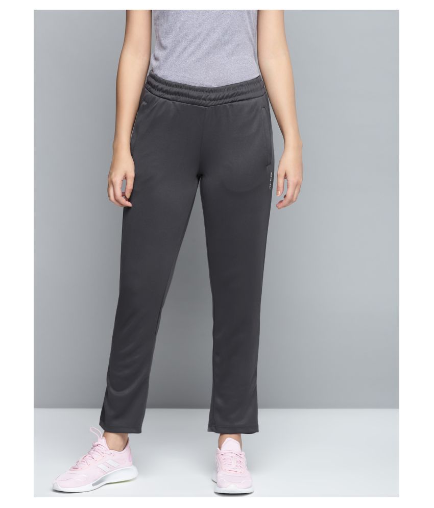     			Alcis Grey Polyester Trackpants