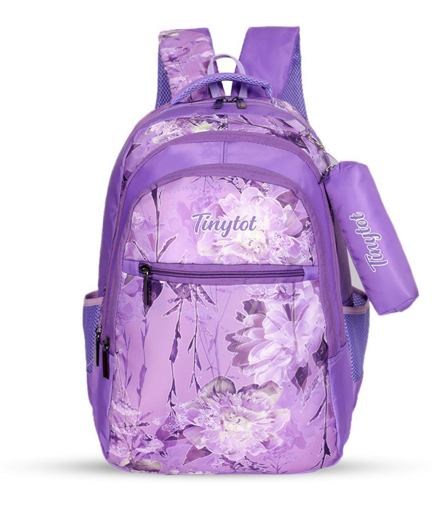     			Tinytot 30 Ltrs Purple School Bag for Boys & Girls