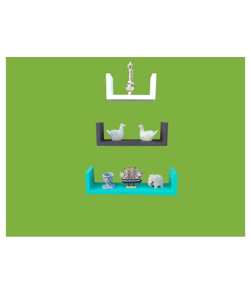 the furniture store Floating Shelves Multicolour MDF Pack of 3 Buy