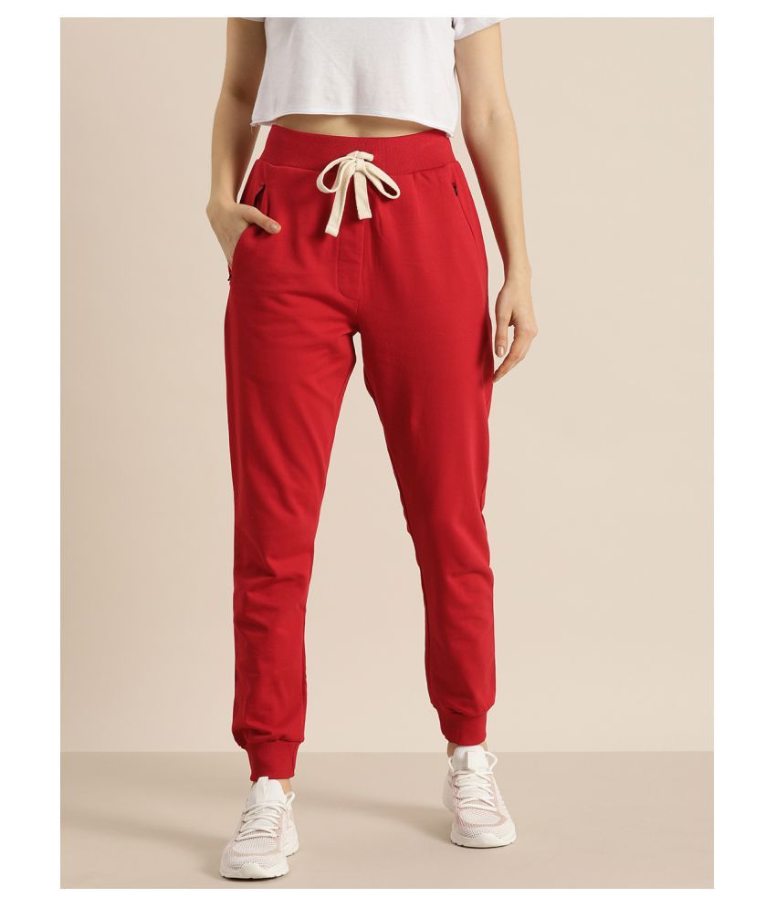     			Dillinger - Red Cotton Women's Running Joggers ( Pack of 1 )