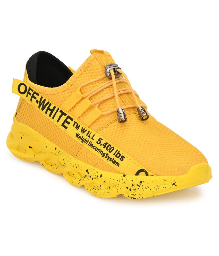 zorik Sneakers Yellow Casual Shoes 
