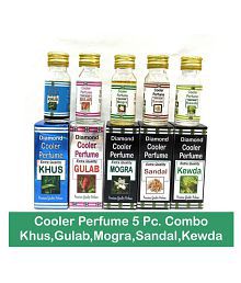 INDRA SUGANDH BHANDAR Khus Gulab Mogra Chandan Kewda Cooler Perfumes -Combo of 5