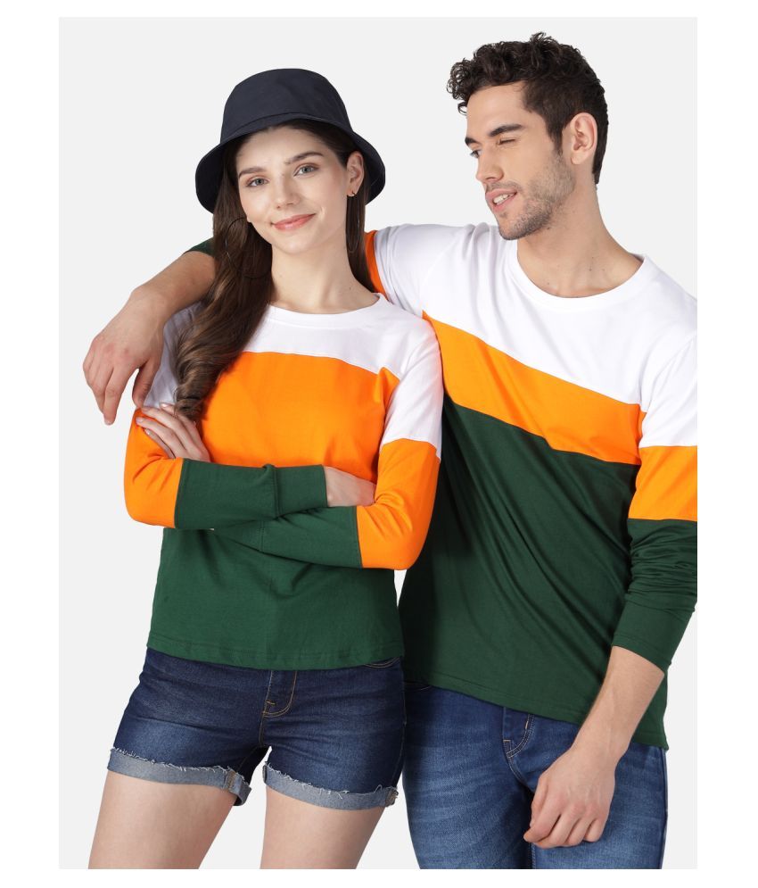 Multicolor Cotton Regular Fit Couple