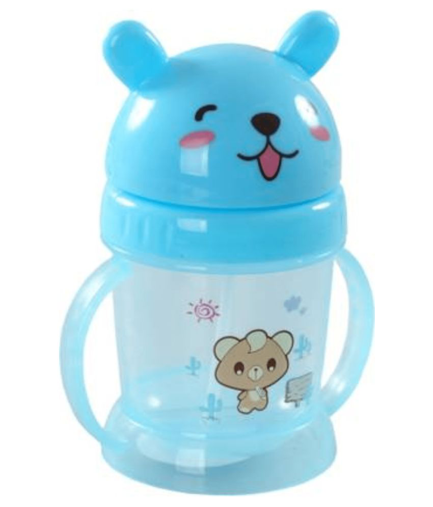 CHILD CHIC Blue Polycarbonate Straw sippers