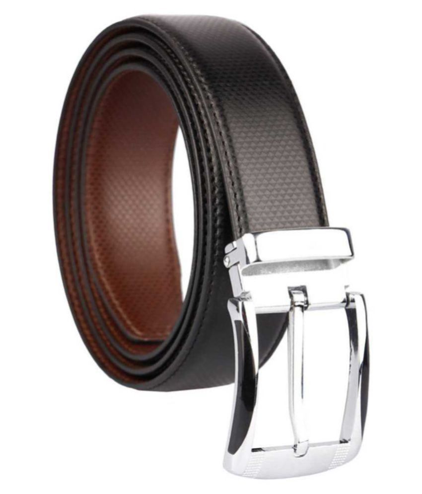     			SUNSHOPPING Black PU Formal Belt