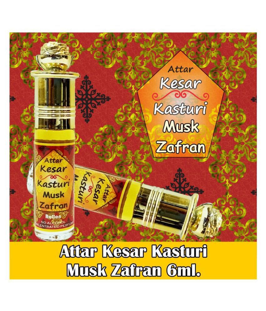     			INDRA SUGANDH BHANDAR Attar For Men|Women Kesar Kasturi Best Musk Zafran Combination Long Lasting Fragrance 6ml Rollon Pack