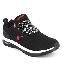 sparx black sports shoes