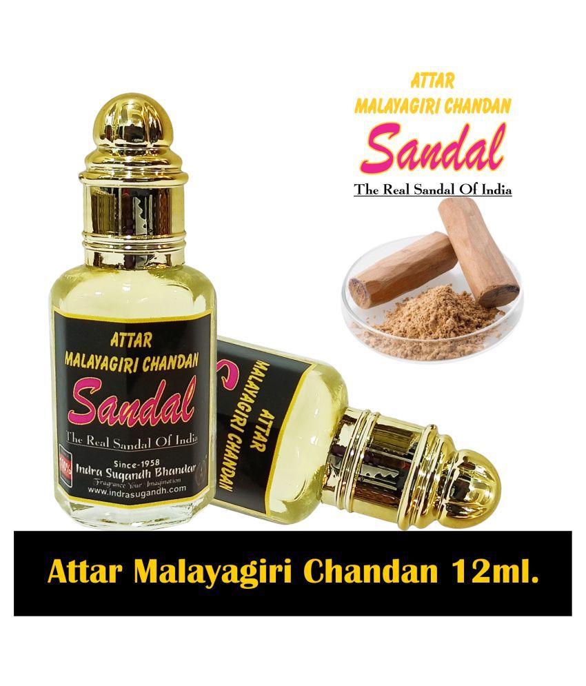     			INDRA SUGANDH BHANDAR - Real and Classic Malayagiri Chandan Attar For Men & Women 12ml Pack Of 1