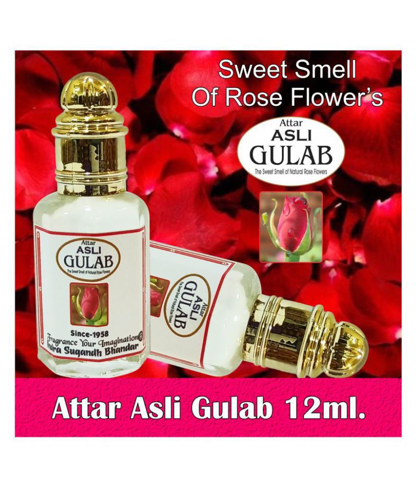     			INDRA SUGANDH BHANDAR - Asli Gulab|Rose Attar For Men & Women 12ml Pack Of 1
