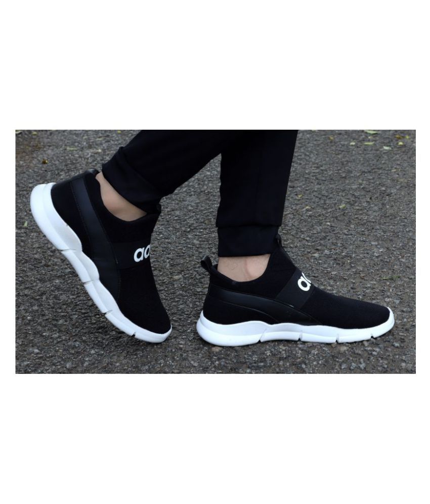     			Aadi Sneakers Black Casual Shoes